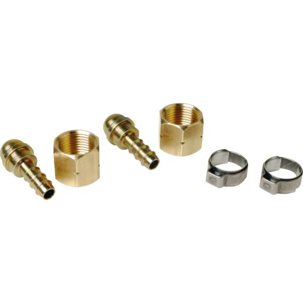 KIT RACCORDS TETINE P/ TUYAU  6.3MM AVEC ECROU 3/8E G