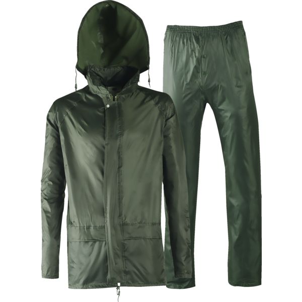 ENSEMBLE DE PLUIE  PVC  **VERT**   L