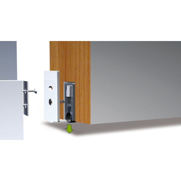 BAS DE PORTE AUTOMATIQUE EN ALU, 830 MM