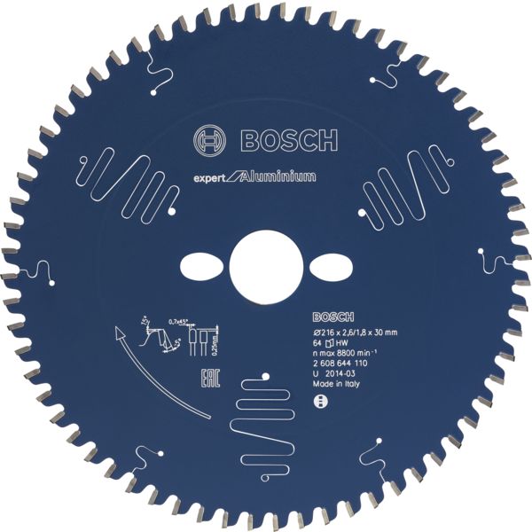 LAME SCIE EXPERT ALUMINIUM D.  305MM   96DTS