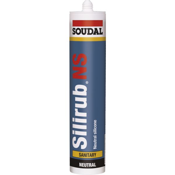 MASTIC SILICONE SANITAIRE SILIRUB  *NS* - 300ML - BLANC BRILLANT