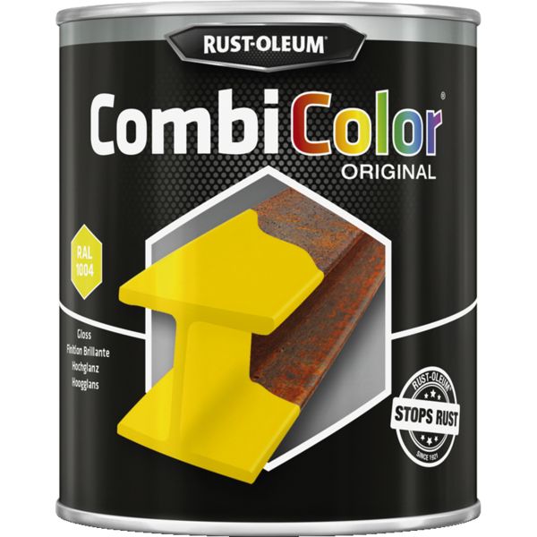 PEINTURE COMBICOLOR - 1018 JAUNE - BRILLANT - 0.75L