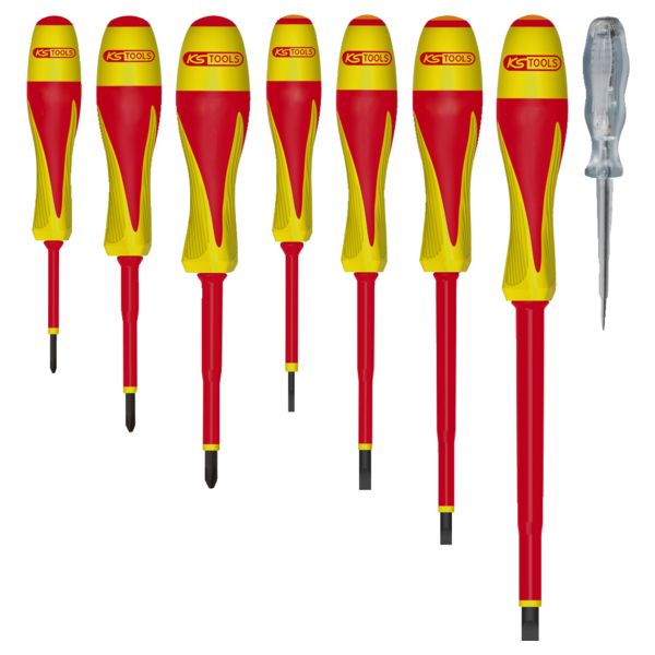 KIT TOURNEVIS ISOLE 1000V JEU DE 8