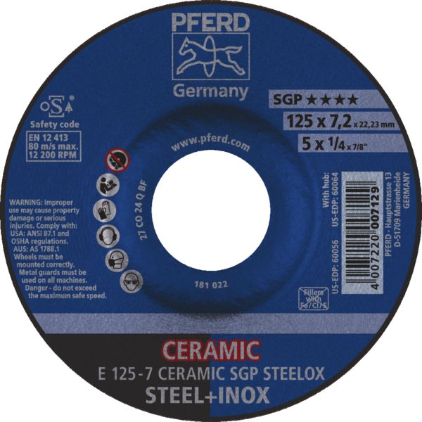 PFERD DISQUES  BARBER E 178-7 CO 24 Q SG/22,23