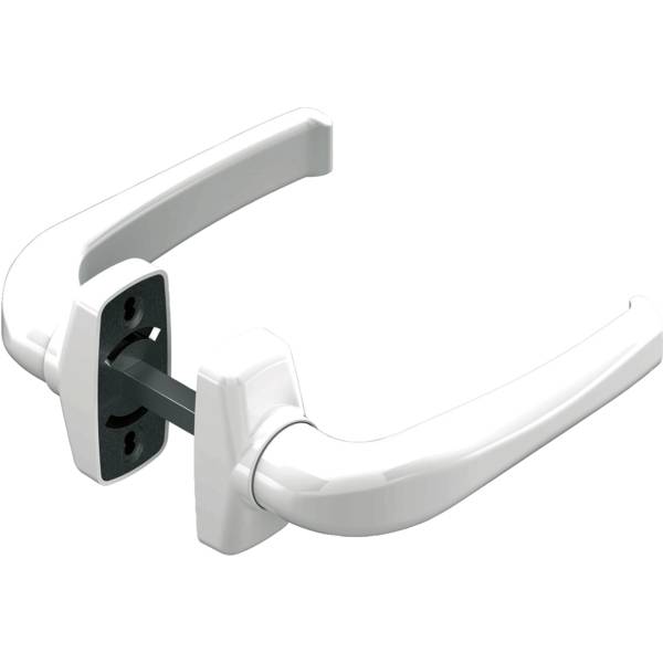 BEQUILLE DOUBLE DE PORTE CRYSTAL BLANC