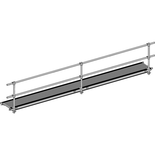 PASSERELLE ALUMINIUM 6M AVEC TUBE ACIER49