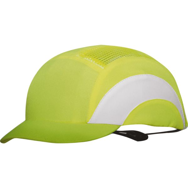 CASQUETTE DE PROTECTION HARDCAP VISIERE 5CM JAUNE HV