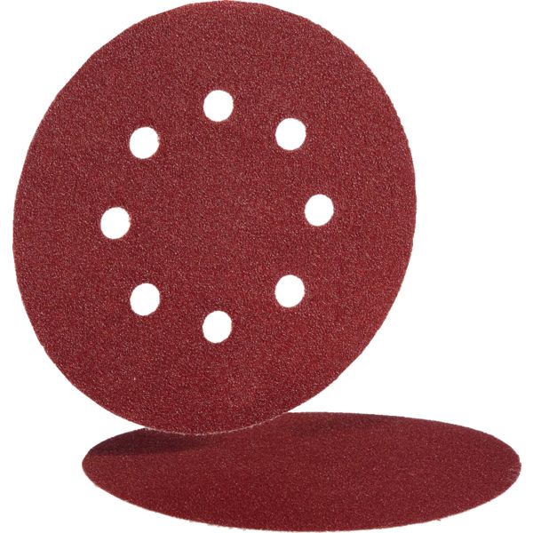 DISQUE PAPIER BW115 VELOURS   125MM 8 TROUS GRAIN 60 (BOITE DE