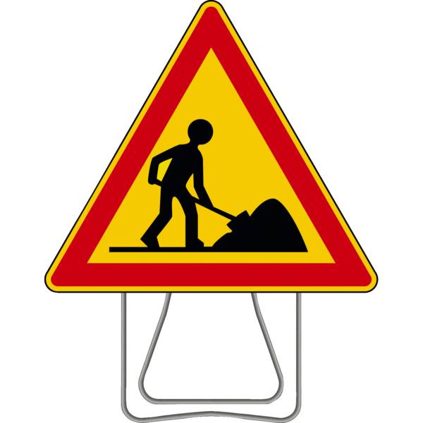 PANNEAU DE SIGNALISATION TRIANGULAIRE FEU TRICOLORE