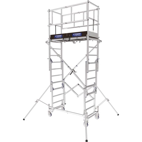 ECHAFAUDAGE X'TOWER 2M TELESC ALU HT TRAV 4M