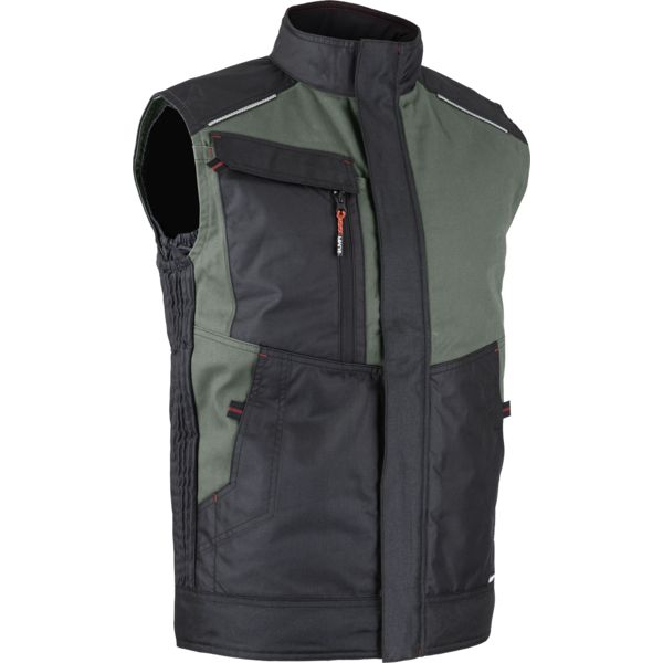 BODYWARMER BICOLORE CRATERE  AUTHENTIC GRIS NUIT / NOIR  
