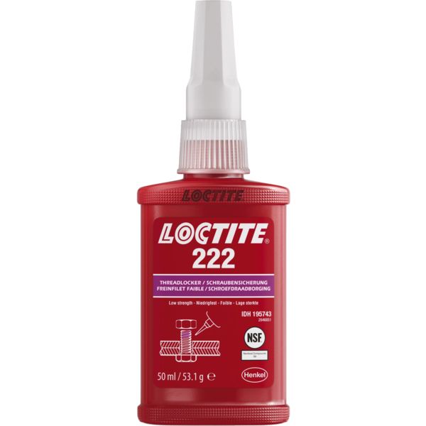FREIN FILET FAIBLE LOCTITE 222 FLACON 50ML