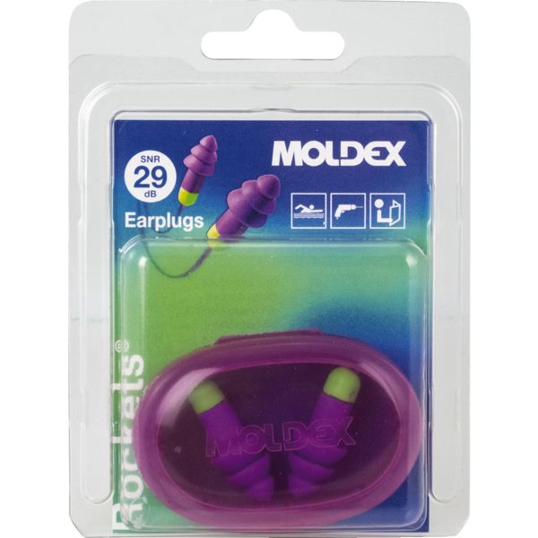 BOUCHONS D'OREILLES REUTILISABLES ROCKETS CORDS BLISTER