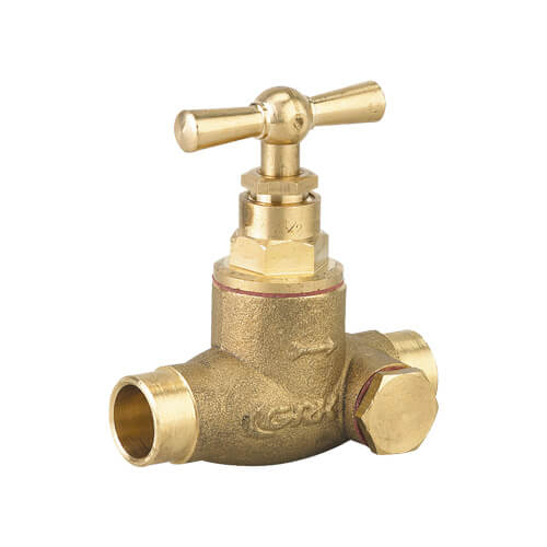 ROBINET ARRET A SOUDER POUR CUIVRE A PURGEURS 12X14 GRENAILLE - NF