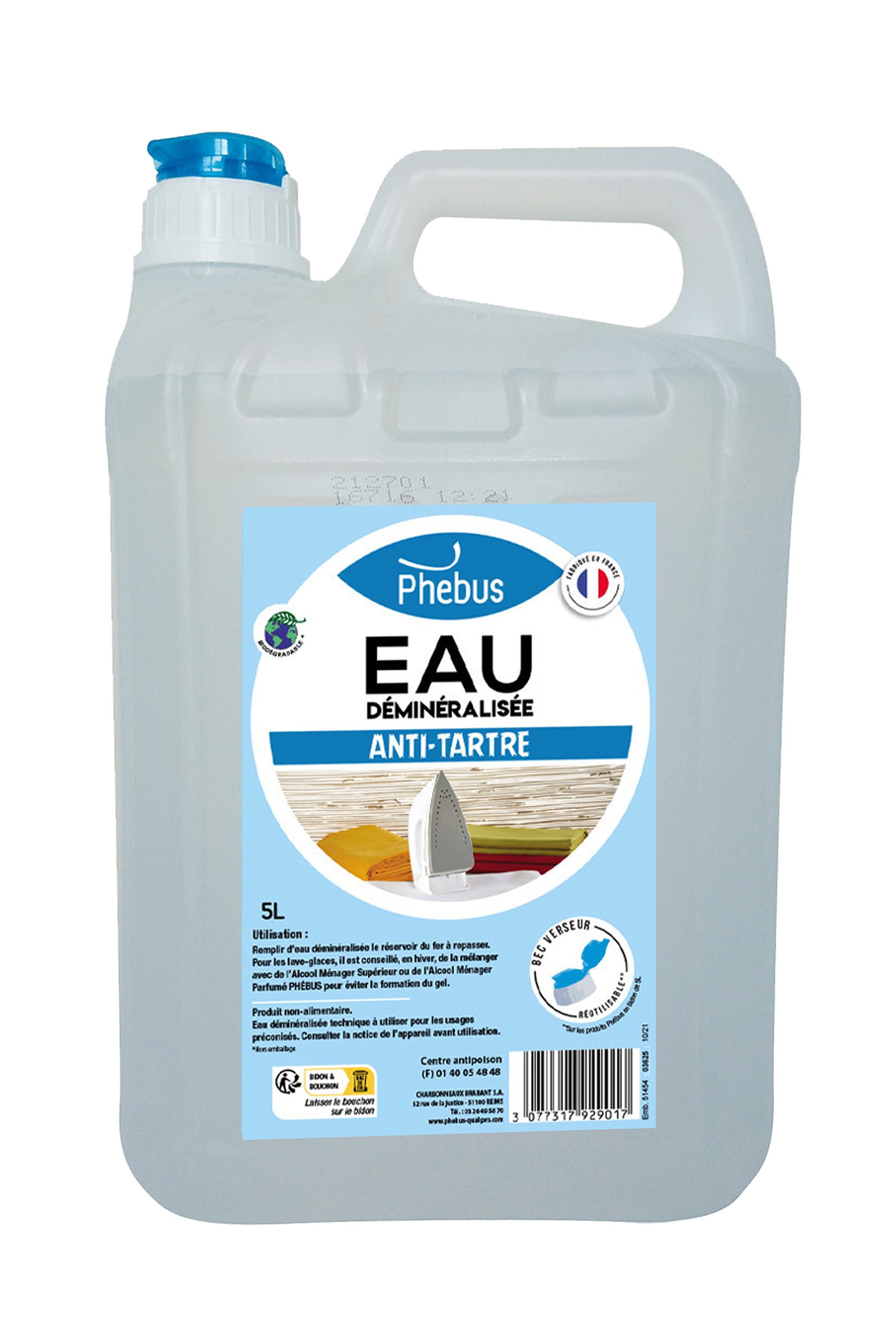 EAU DEMINERALISEE  20L