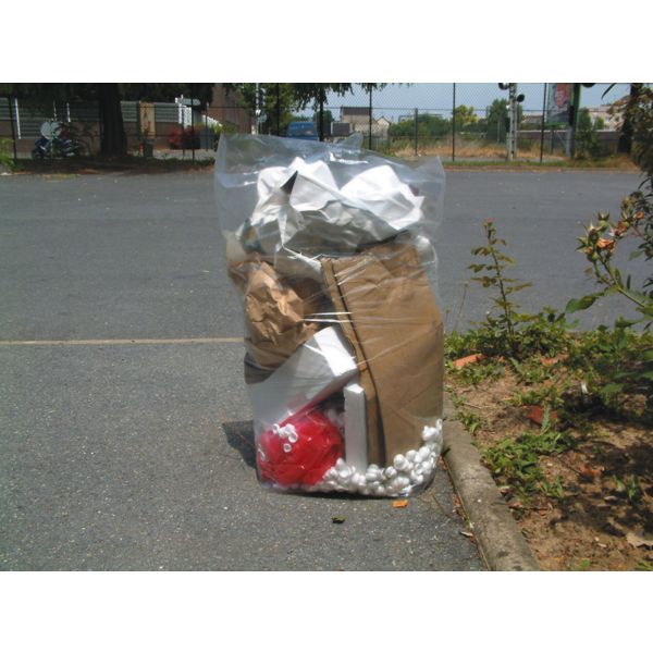 SAC POUBELLE TRANSPARENT 110L